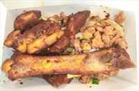 Salt Pepper Ribs with Shredded Smoked Beef